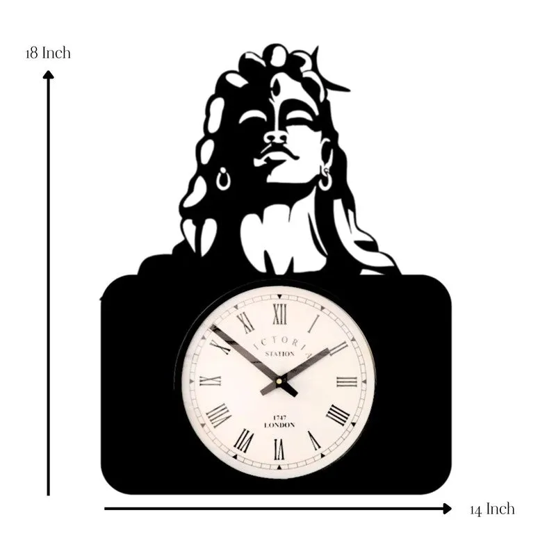 Adiyogi Steel Analog Wall Clock - Black media 7