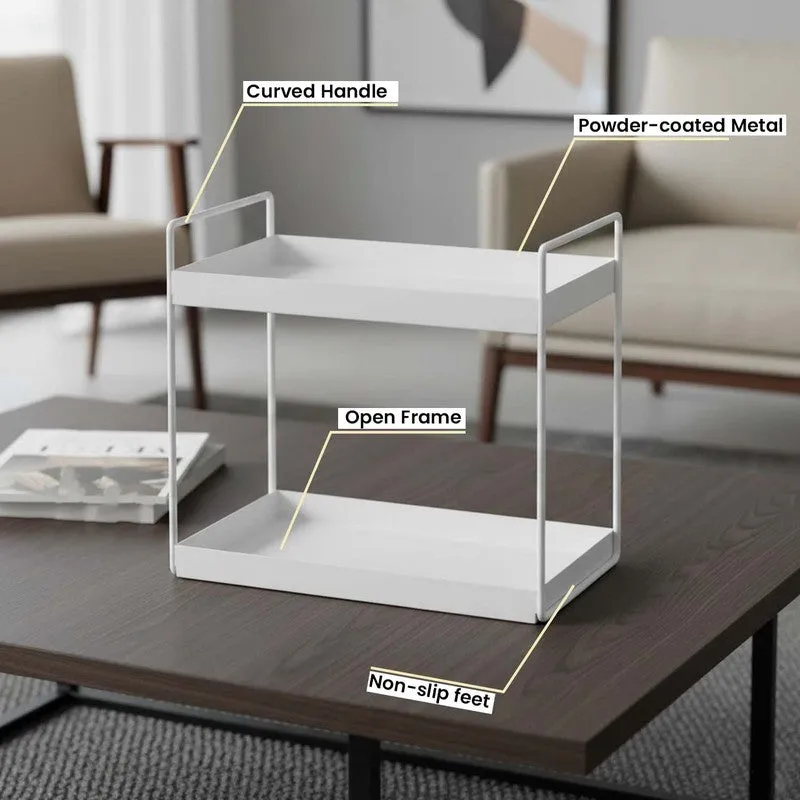 Glam Caddy Metal Racks -White media 4