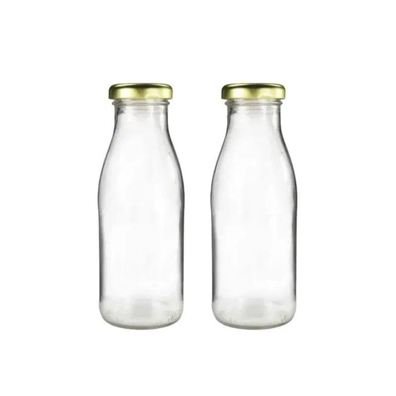 Elegant Transparent Glass Bottle (500 mL Each) - Set Of Two media 3