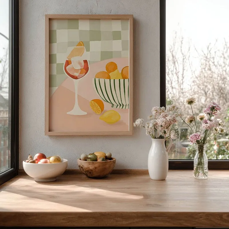 GeometricSip Archival Canvas Wall Art - Brown media 6