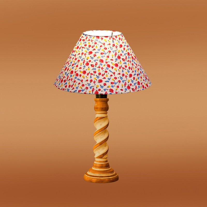 Modera Solvo Floral Wooden Table Lamp - Multicolor media 6