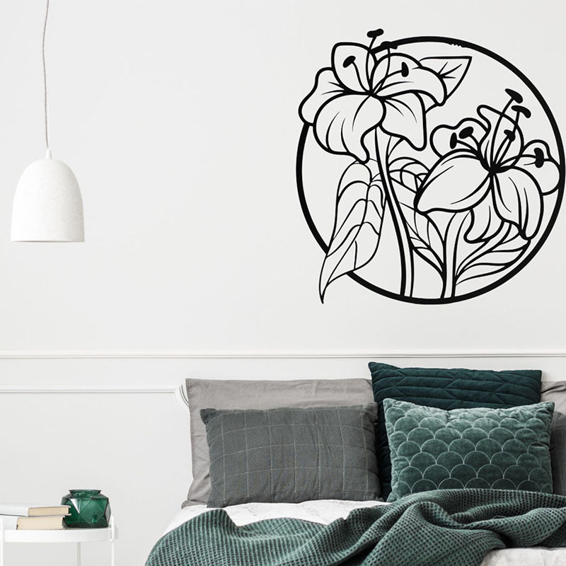 Bloom Black Wall