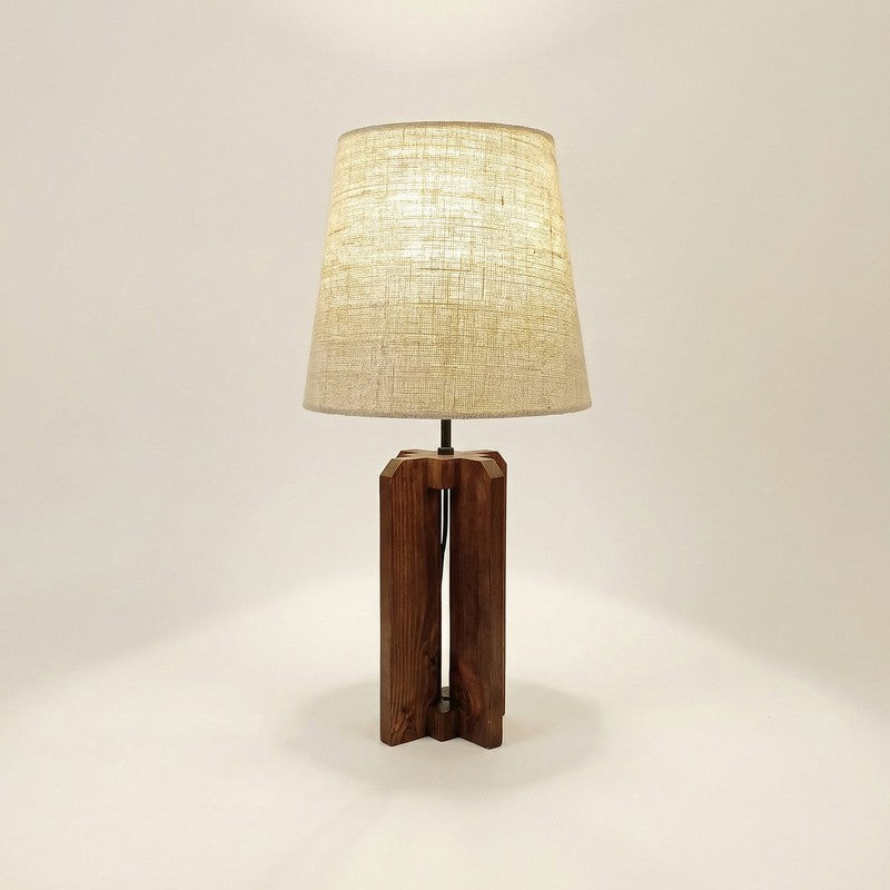 Ilyria Jute & Wood Table Lamp - Brown media 6