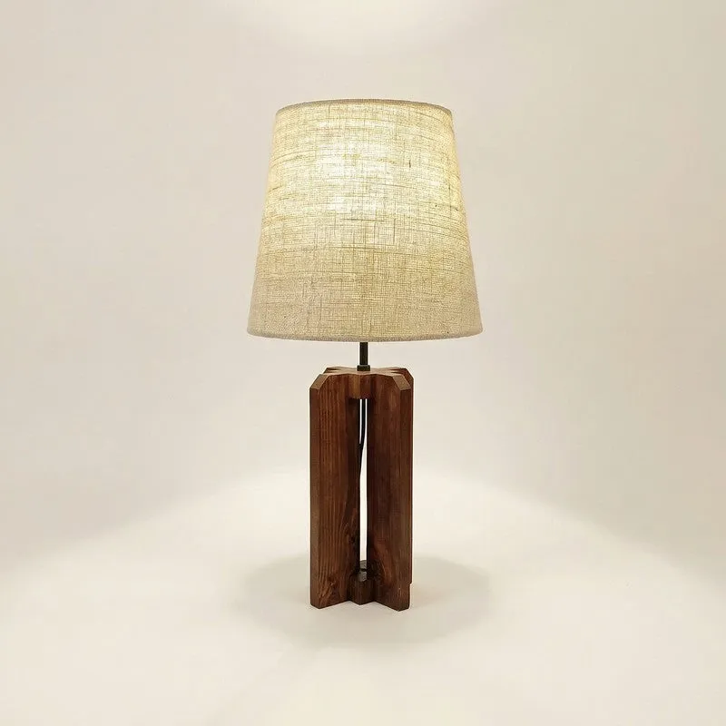 Ilyria Jute & Wood Table Lamp - Brown media 6