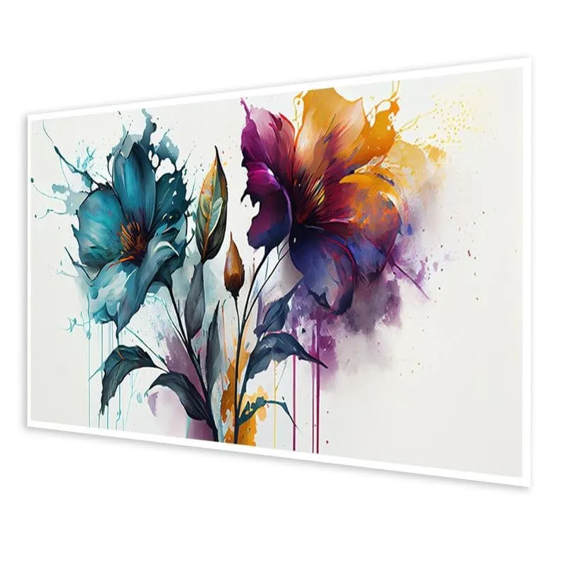 Prism Bloom Canvas Wall Painting With Frame media 5