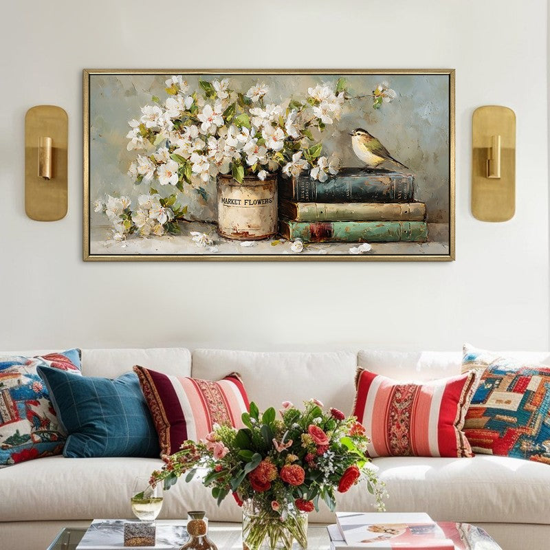 Harmonious Canvas Wall Painting With Frame