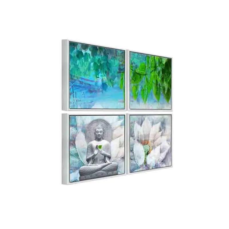 Enlightenment Poly Canvas Wall Art - Set of Four media 5