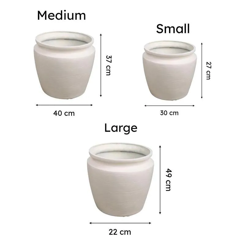 Elune Floor Planter - White - 9