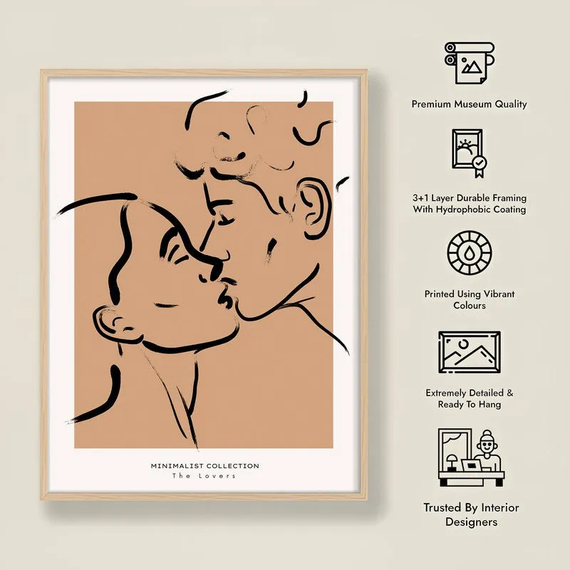Proximity Canvas Wall Painting With Brown Frame media 10