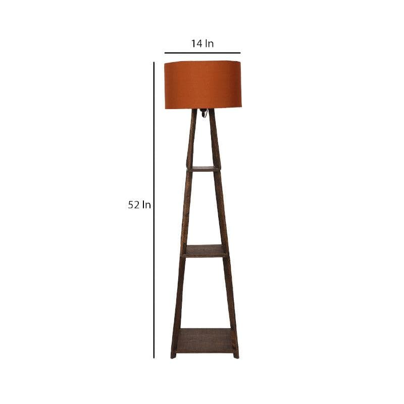 Seasa Wistera Floor Lamp With Shelf - Rust media 6