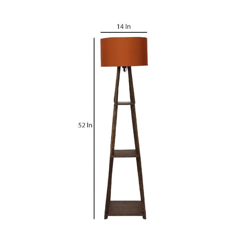 Seasa Wistera Floor Lamp With Shelf - Rust media 6