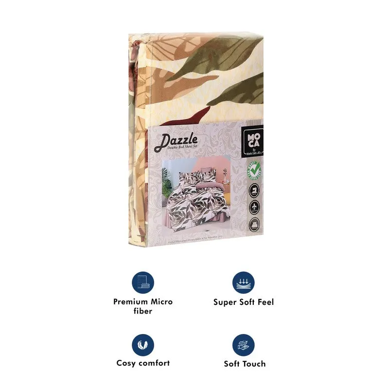 Monte Carlo Flow Leaves Bedsheet - 120 GSM media 11