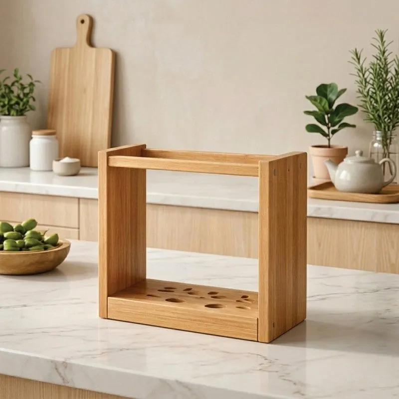 Culina Edge MDF Rustic Cutlery Stand media 6