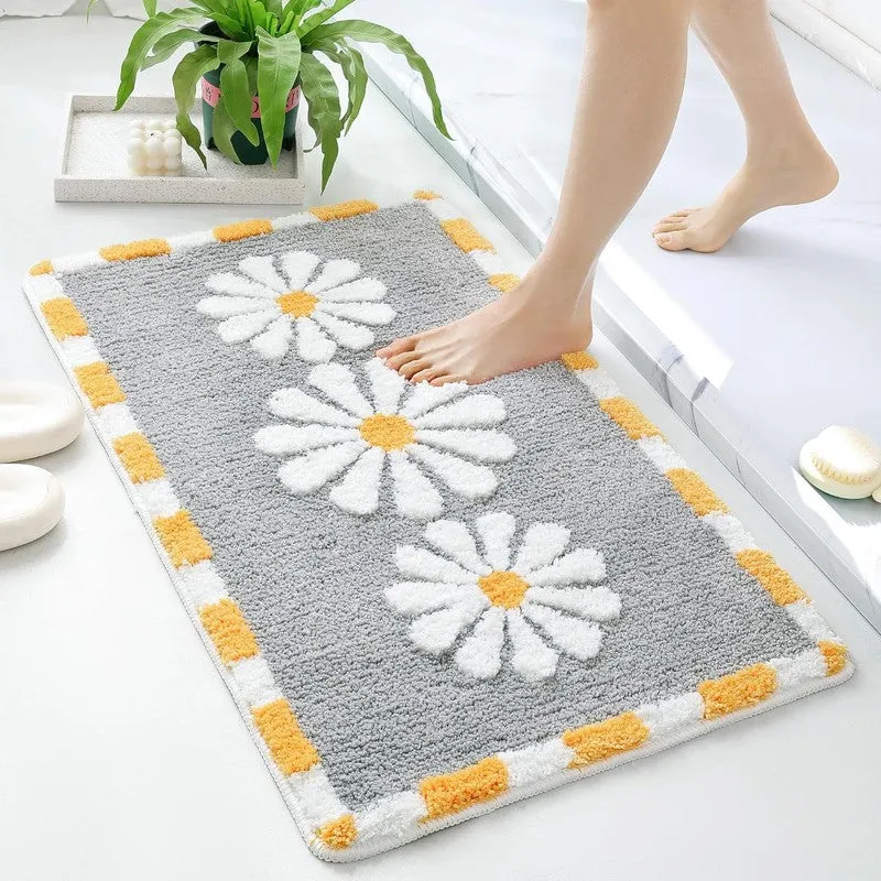 Pewter Blossom Meadow Calm Bathmat media 6