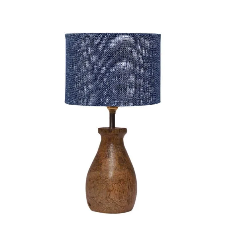 Sheldo Mista Fabric Table Lamp - Blue,Brown media 4