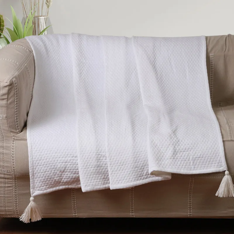 Cloud Hug Knitted Cotton Throw media 5