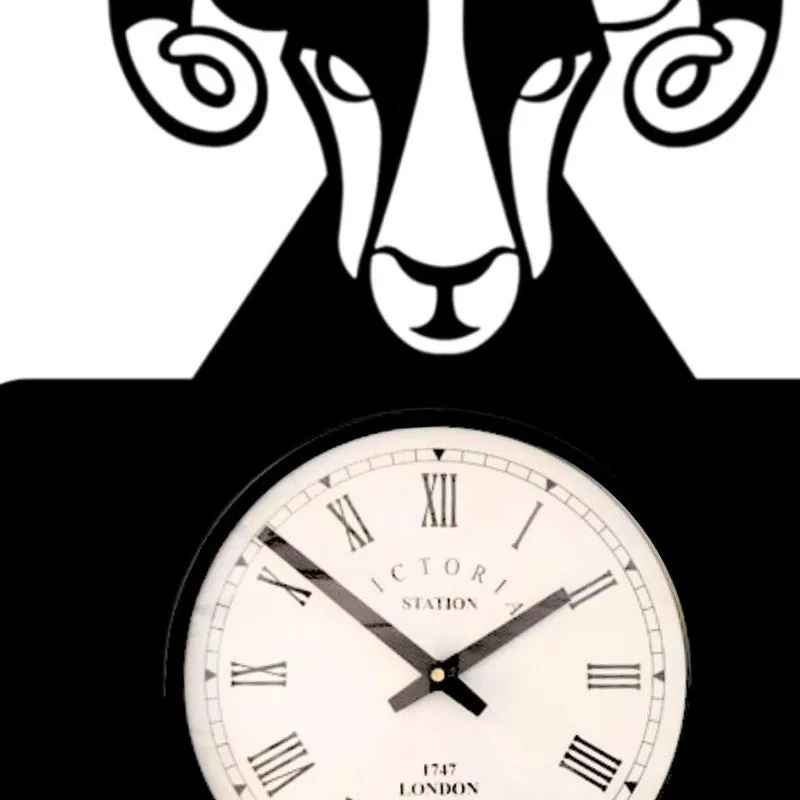 Aries Steel Analog Wall Clock - Black media 5