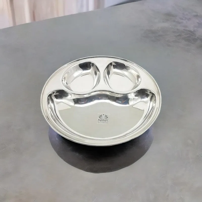 Platira Stainless Steel Dinner Plate media 3