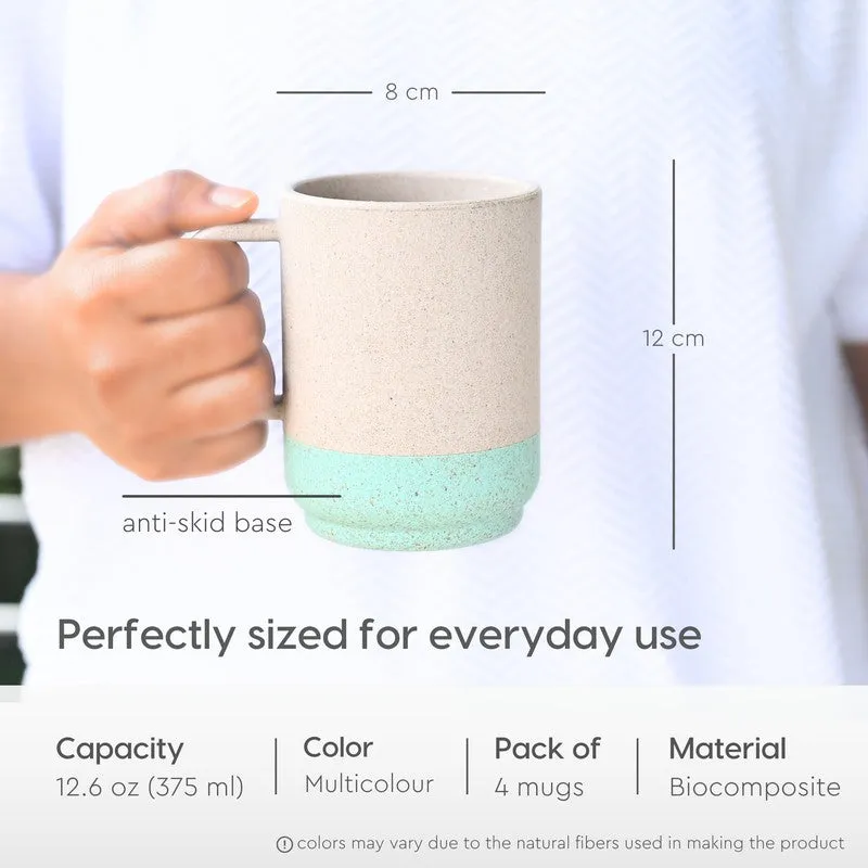 Maplecrest Rice Husk Coffee Mug (375 mL Each) - Set Of Four media 8