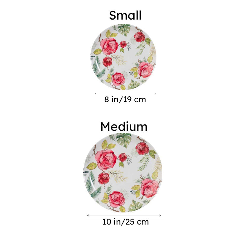 Misty Morning Roses Bone China Wall Plate media 6
