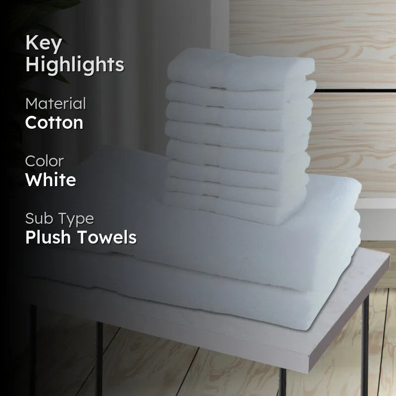 Miorah Towel Combo (White) - Set Of Ten media 2