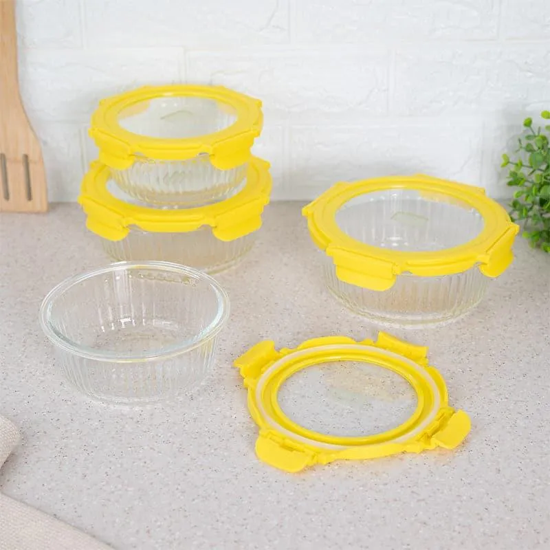 Iva Glass Lunch Box (620 ML/950 ML) - Set Of Four media 6