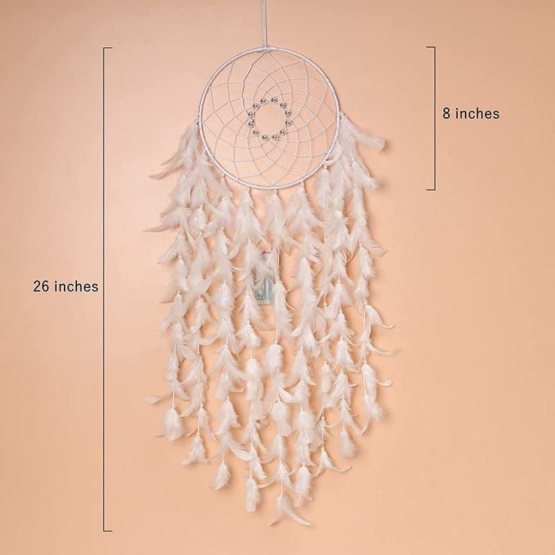 Feather Cascade Dreamcatcher With Light media 4