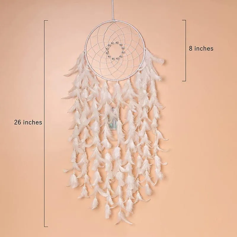 Feather Cascade Dreamcatcher With Light media 4