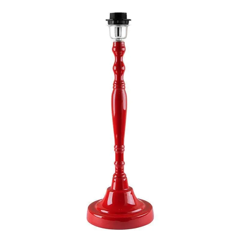 Eclectic Rouge Fabric Table Lamp - Red,White media 4