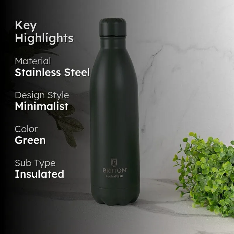 Ipnova Hot & Cold Thermos Water Bottle (Green) - 750 mL media 2