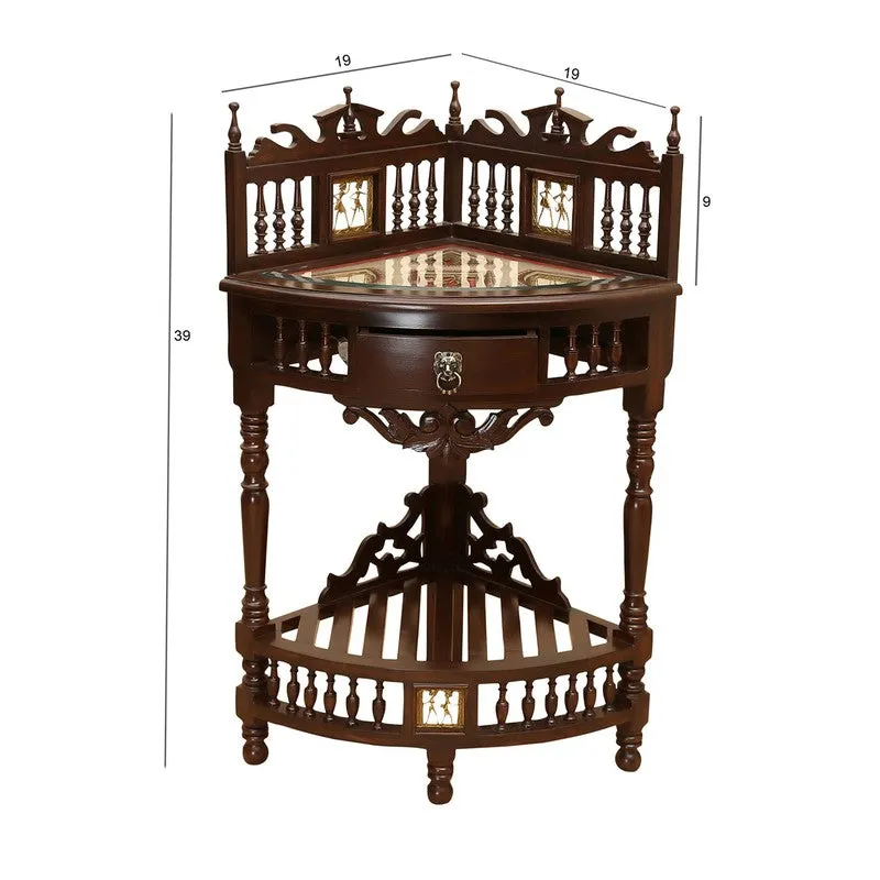 Quadro II Teak Wood Side Table media 7
