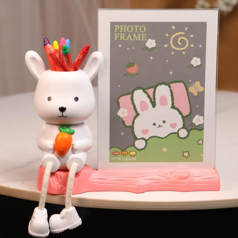 Bunny Bloom Rabbit Photo Frame media 1