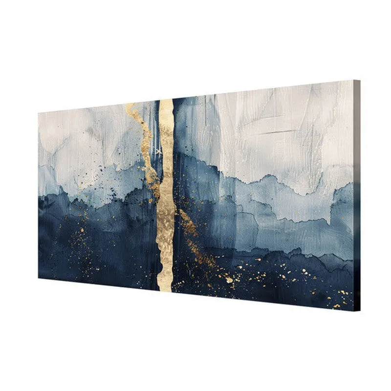 Azure Gold Fusion Wall Painting media 5