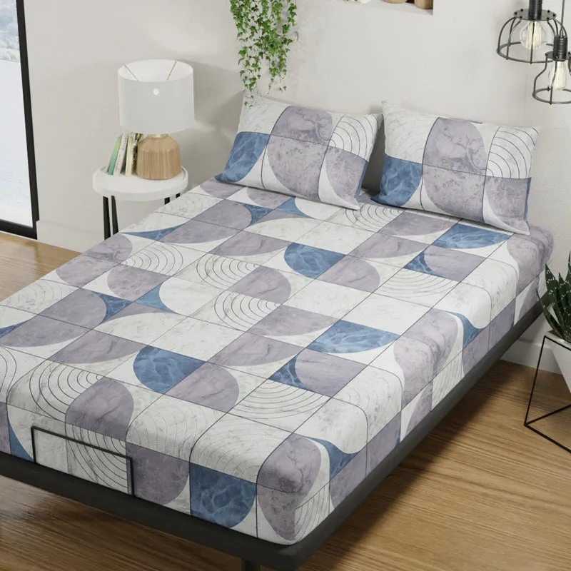 Geo Platina Cotton Bedsheet - 144 TC media 4