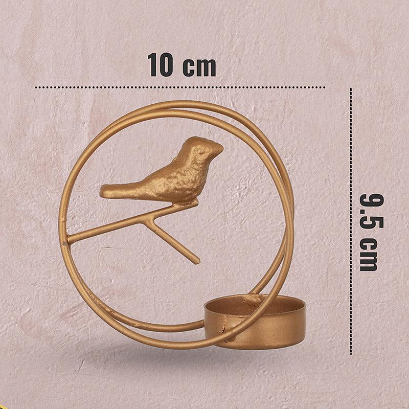 Alaiza Chirp Tealight Candle Holder (Gold) - Set of Four media 7