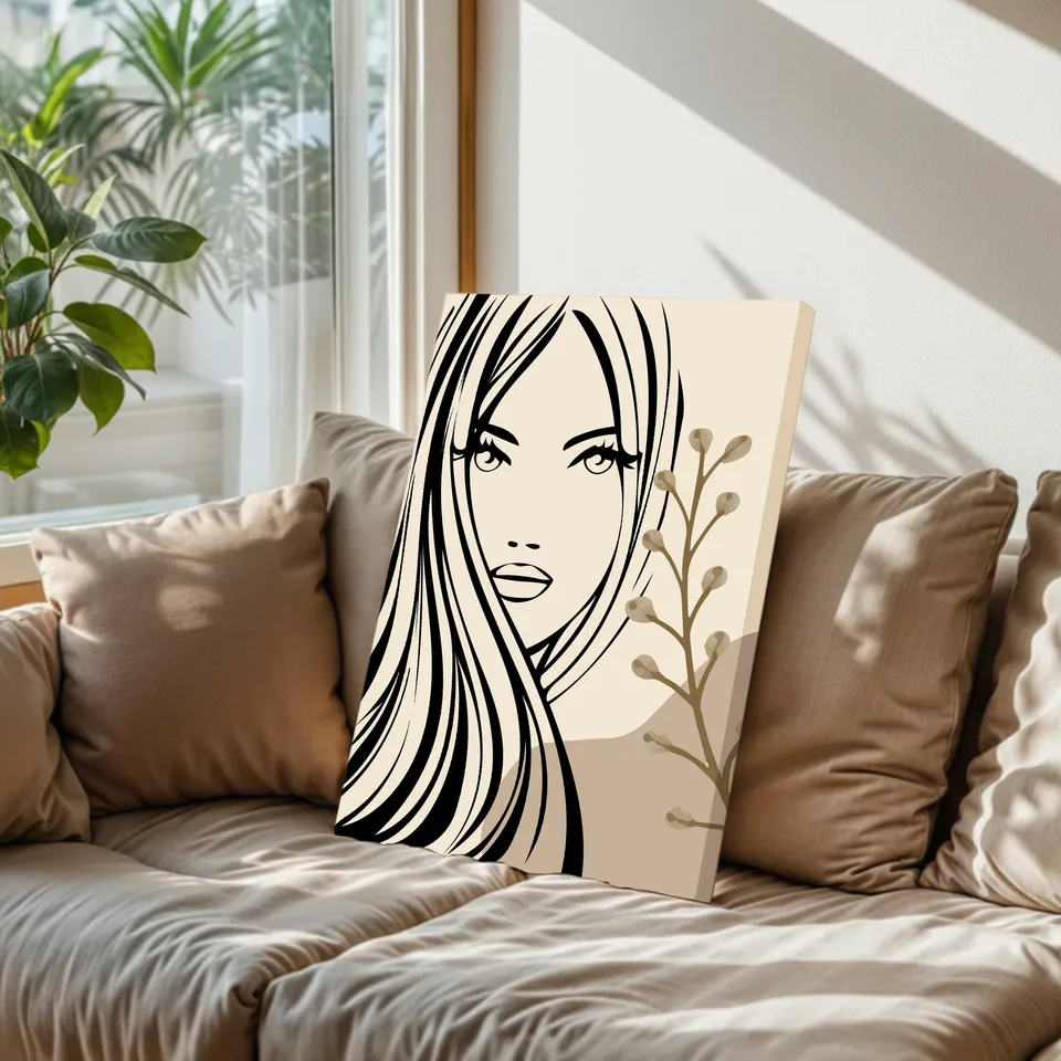 Modern Feminine Silhouette Wall Art & Painting media 6