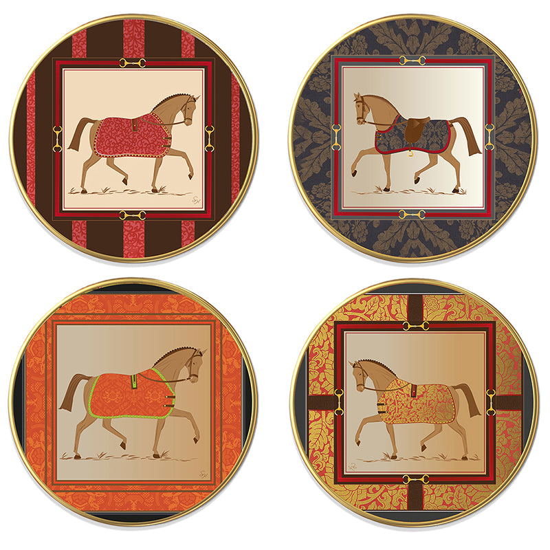 Stallion Silhouette Wall Art - Set Of Four media 4