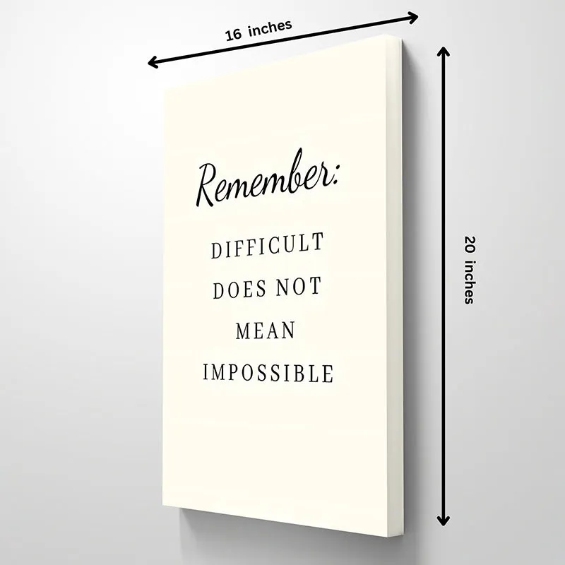Difficult vs Impossible Wall Art media 5