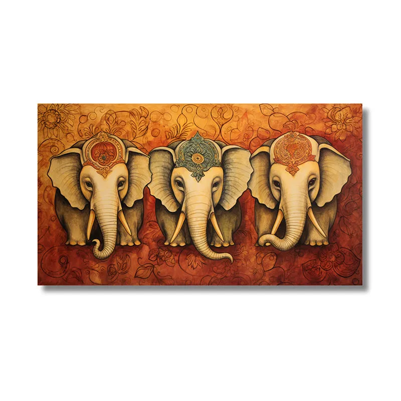 Gajamukha Trio Wall Art media 4
