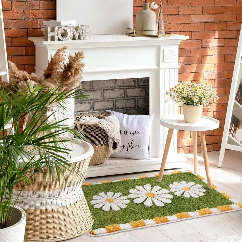 Olive Blossom Meadow Bathmat media 7