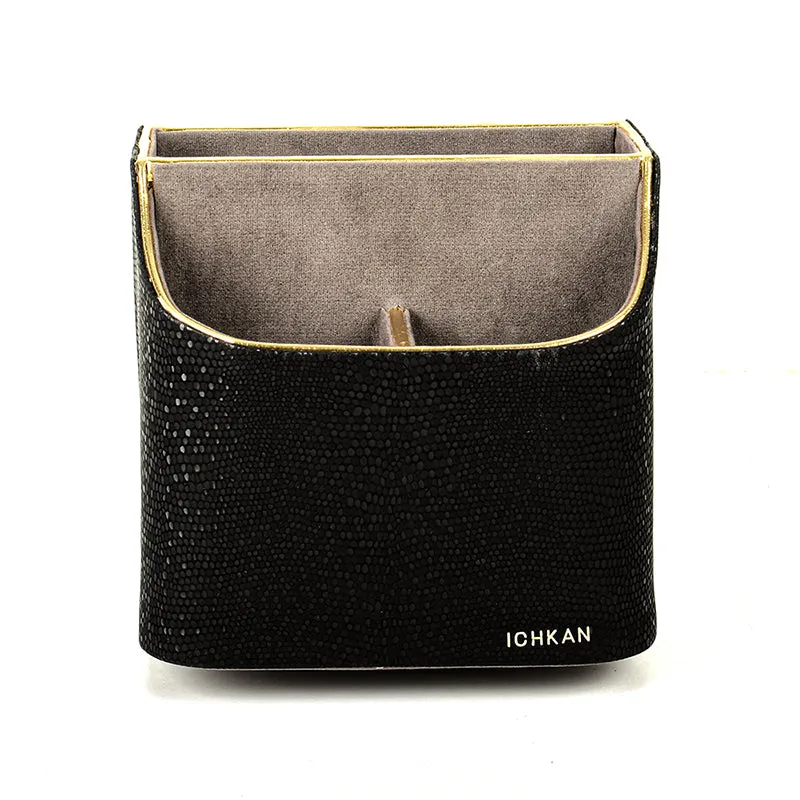 Tisquo Faux Leather Desk Organizer - Black media 3