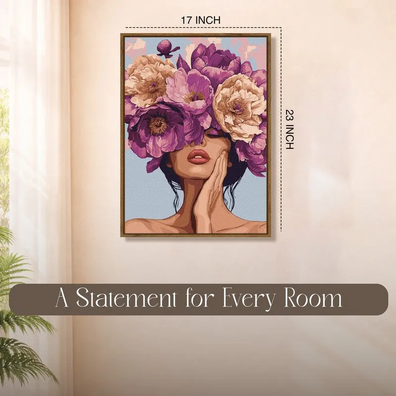 Petal Mirage Canvas Wall Art With Frame media 10