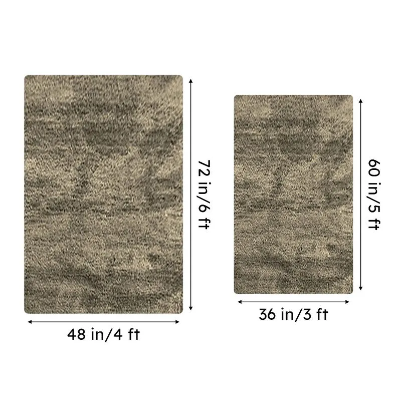 Nuo Luxe Micro Fiber Area Rug - Taupe media 8