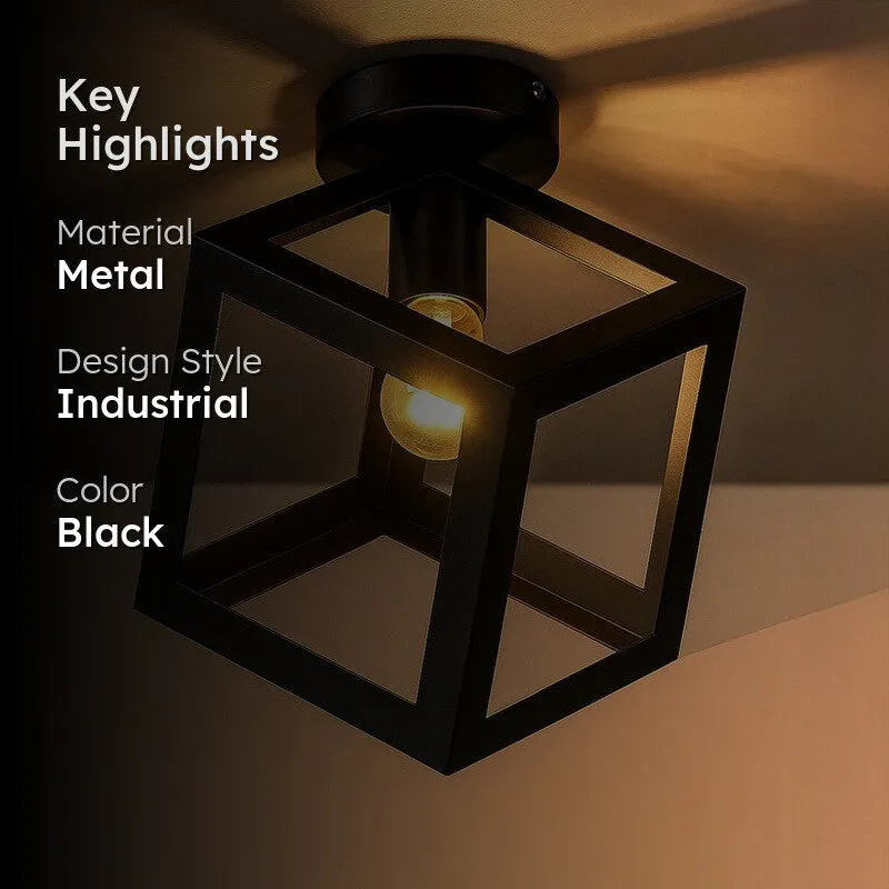 Cuboid Lit Ceiling Lamp media 2