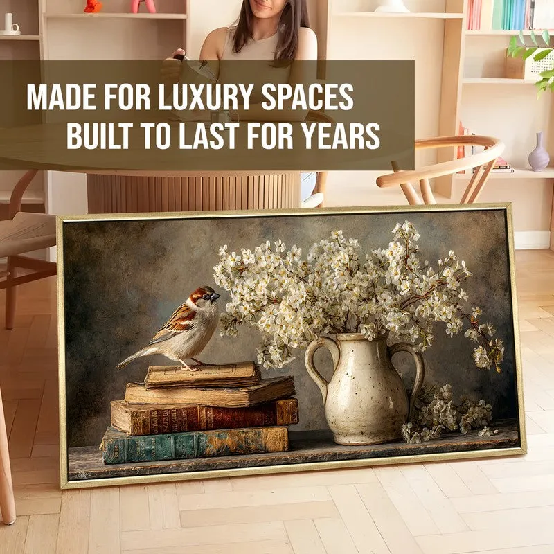 Floral Display Canvas Wall Painting With Frame media 5