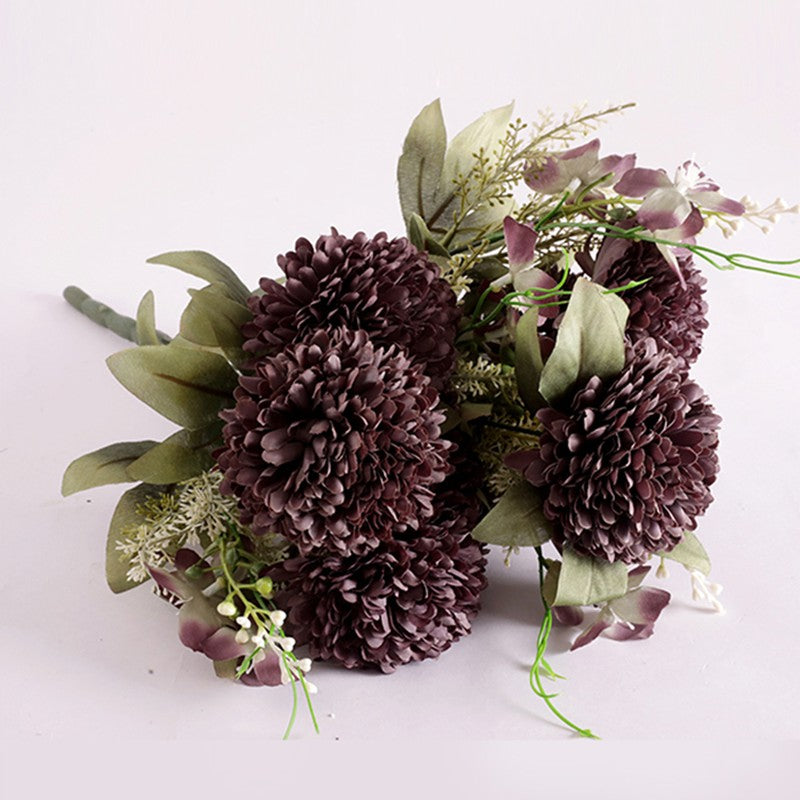 AarviDecor Violet Bloom Silk Artificial Flowers media 6