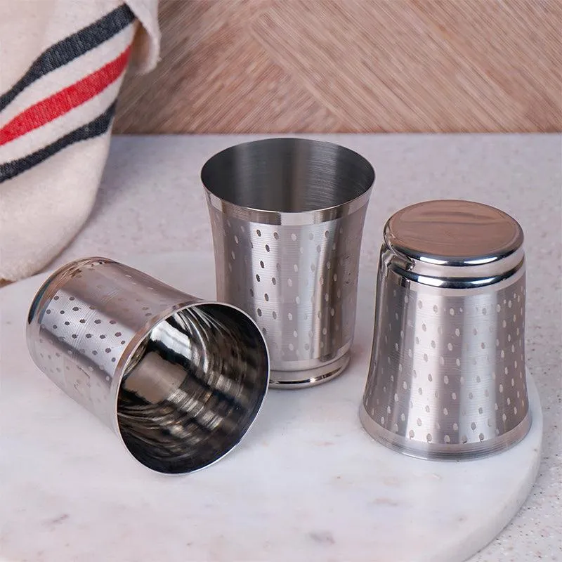 Mafine Stainless Steel Tumbler (300 ML) - Set Of Six media 4