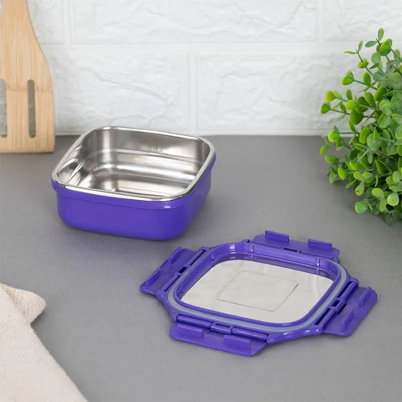 Fresh Savour Microwave Safe Lunch Box (Violet) - 300 mL media 5