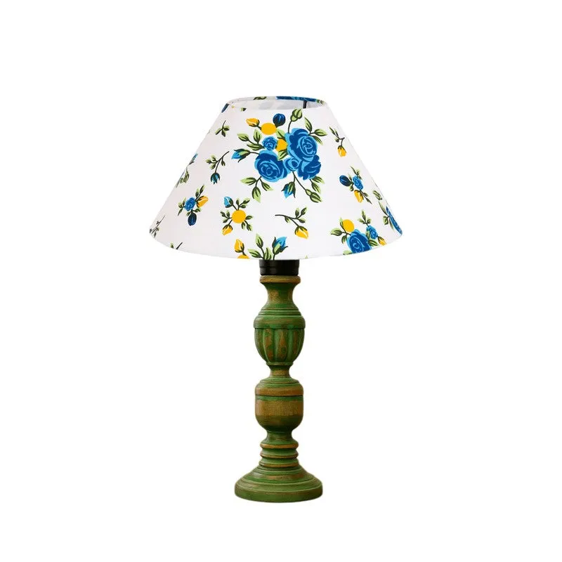 Arvello Evara Floral Wooden Table Lamp - Multicolor media 5