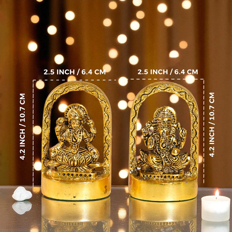 Elowen Lakshmi & Ganesh Idols & Sets - Set Of Two media 7